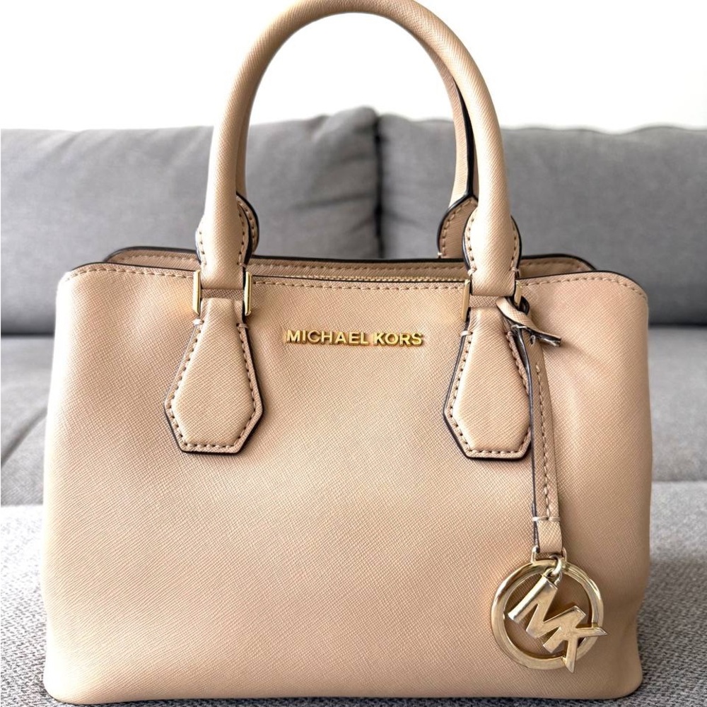 MICHAEL KORS  CAMILLE   SMALL  SATCHEL LEATHER  HANDBAG